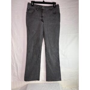 Armani Collezioni Grey Straight Leg Denim Jeans Made in Italy Size 10